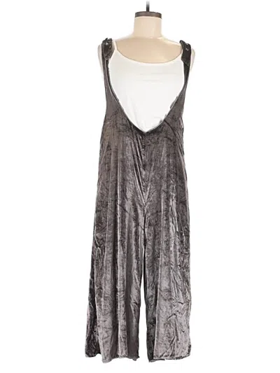 Pre-owned Maeve Jumpsuit In Silver