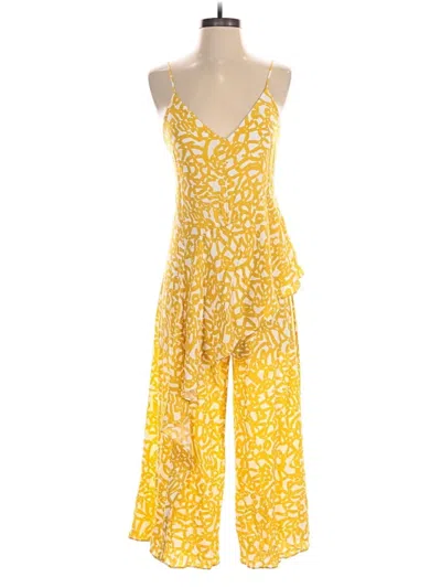 Pre-owned Maeve Jumpsuit In Yellow