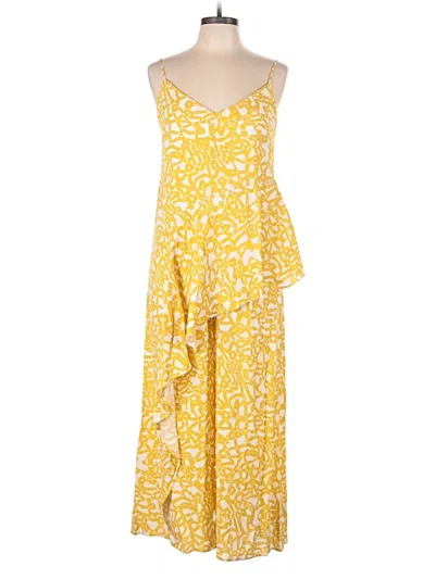 Pre-owned Maeve Jumpsuit In Yellow