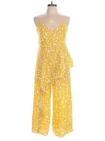 Pre-owned Maeve Jumpsuit In Yellow