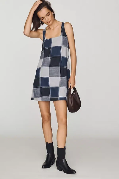 Maeve Keiko Cotton Mini Dress In Blue