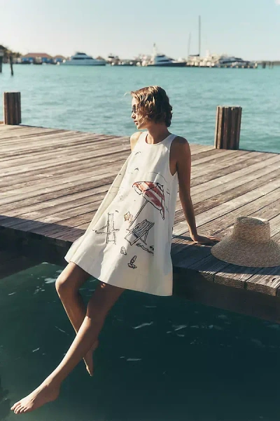 Maeve Keiko Mini Dress By  In White