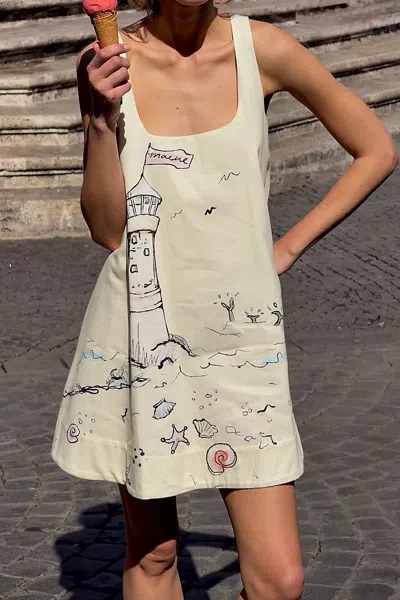 Maeve Keiko Mini Dress In Multi
