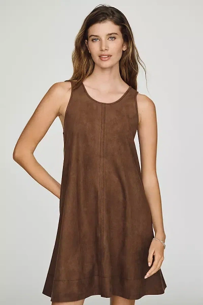 Maeve Keiko Suede Mini Dress By  In Brown