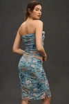 Maeve Knee-length Printed Mesh Skirt In Multicolor