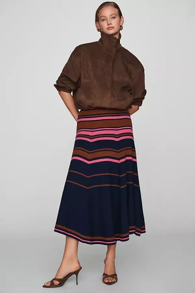 Maeve Knit Midi Skirt In Multicolor