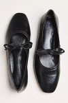 Maeve Knotted Bow Mary Jane Flats In Black