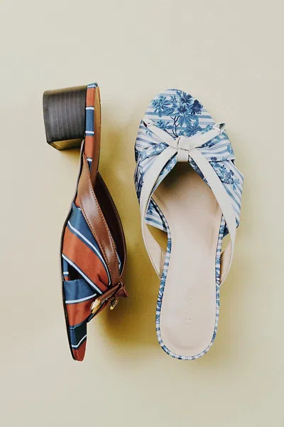 Maeve Knotted Slip-on Block Heels In Multi