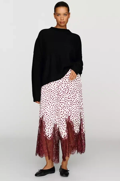 Maeve Lace Trim Culotte Pants In Multi