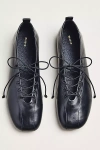 Maeve Lace-up Ballet Flats In Black