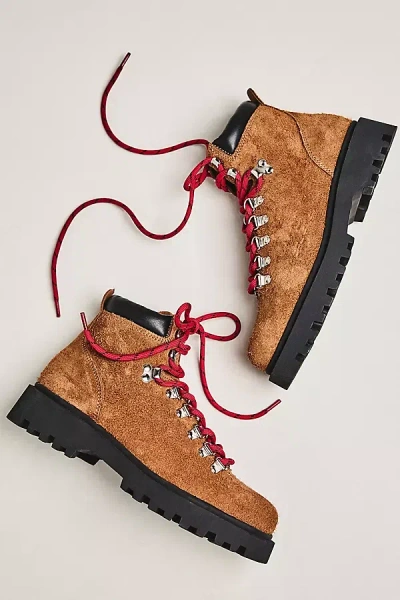 Maeve Lace-up Hiker Boots In Brown