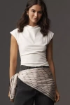 Maeve Large Printed Silk Scarf In Black