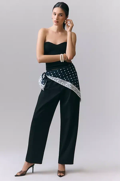 Maeve Large Silk Blend Scarf In Brown