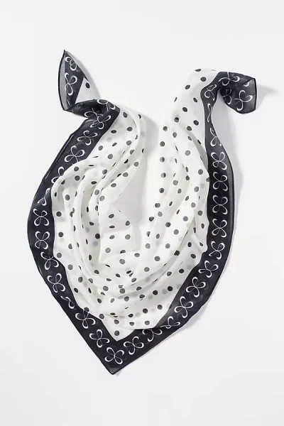 Maeve Large Silk Blend Scarf In White