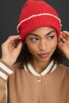 Maeve Lettuce Edge Beanie In Red