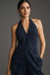 Maeve Linen Blend Halter Vest Top