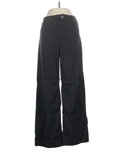 Pre-owned Maeve Linen Pants In Black