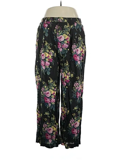 Pre-owned Maeve Linen Pants In Black