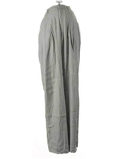 Pre-owned Maeve Linen Pants In Gray