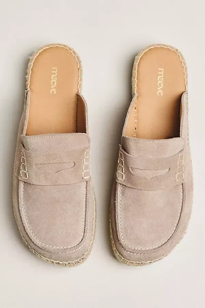 Maeve Loafer Espadrille Slides In Neutral