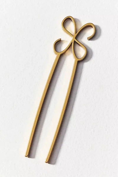 Maeve Logo French Hair Pin In Gold