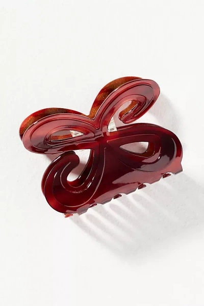 Maeve Logo Hair Claw Clip In Red