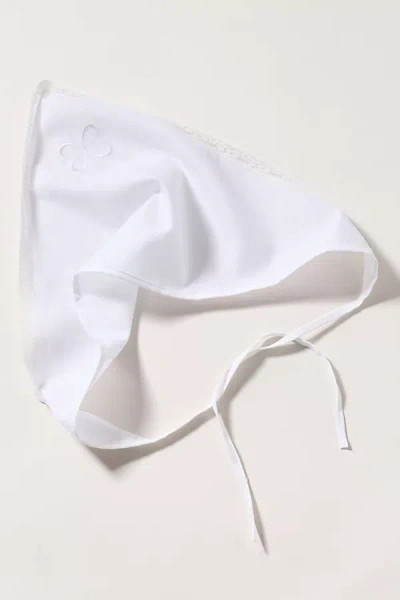 Maeve Logo Head Scarf In White