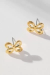 Maeve Logo Post Earrings In Gold