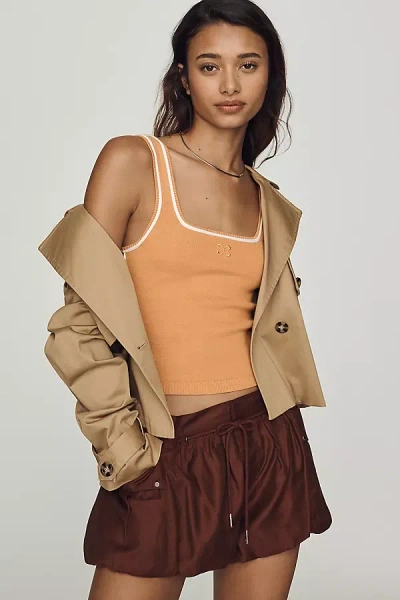 Maeve Logo Tank Top In Orange