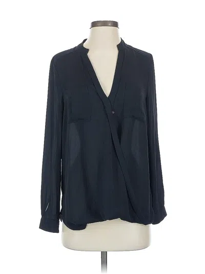Pre-owned Maeve Long Sleeve Blouse In Black