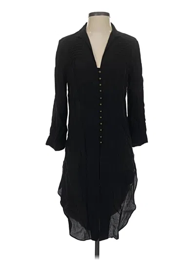 Pre-owned Maeve Long Sleeve Blouse In Black