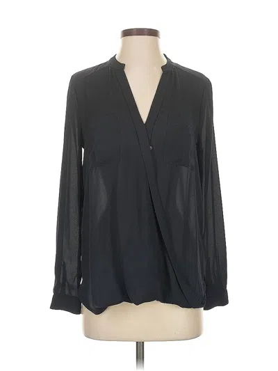 Pre-owned Maeve Long Sleeve Blouse In Blue