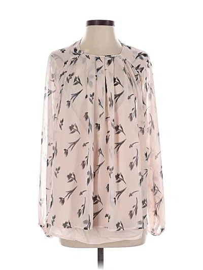 Pre-owned Maeve Long Sleeve Blouse In Pink