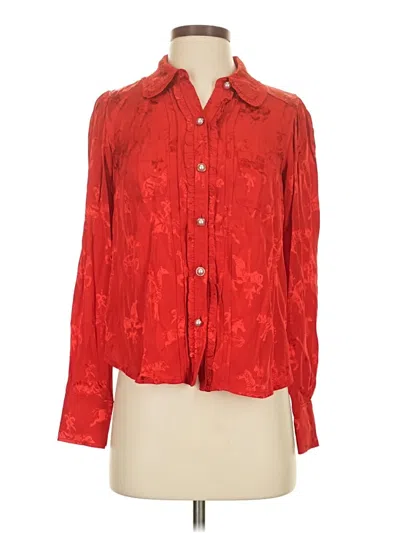 Maeve Long Sleeve Blouse In Red