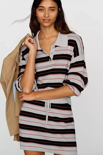 Maeve Long Sleeve Rugby Shirt In Multi