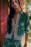 Maeve Long-sleeve Scarf Blouse In Multicolor