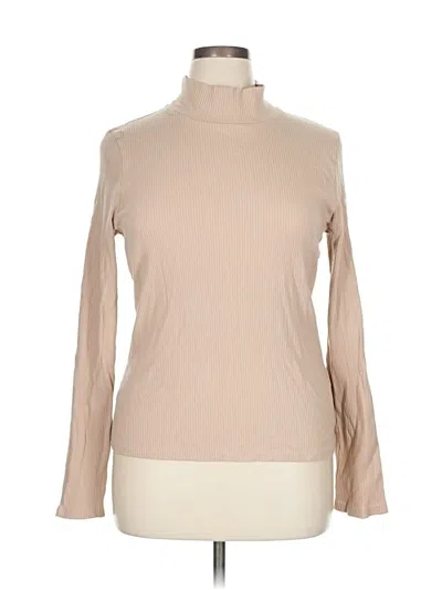 Pre-owned Maeve Long Sleeve Turtleneck In Brown