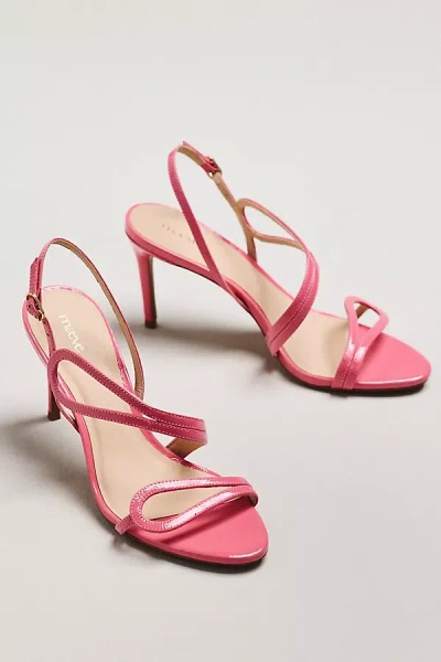 Maeve Loopy Ankle Wrap Heels In Pink