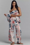 Maeve Low-slung Printed Wide-leg Pants In Multicolor