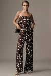 Maeve Low-slung Printed Wide-leg Trousers