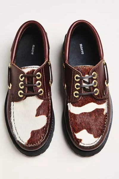 Maeve Lug Sole Boat Shoes In Brown