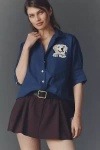 Maeve Mabel Pocket Buttondown Shirt In Blue