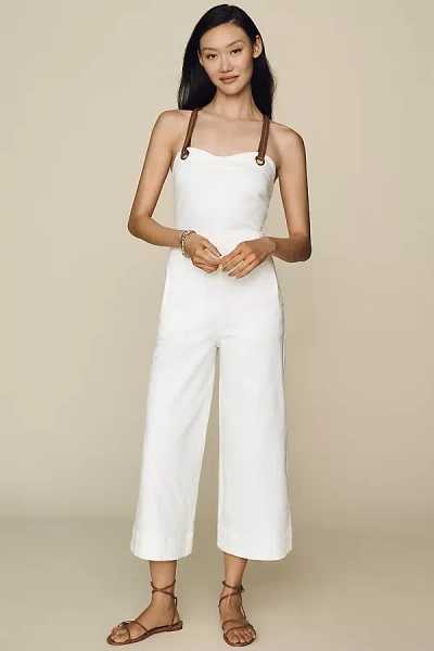 Maeve Maritime Jumpsuit In White