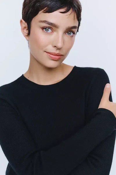 Maeve Markie 100% Cashmere Sweater In Black