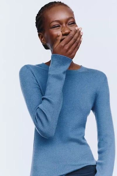 Maeve Markie 100% Cashmere Sweater In Blue