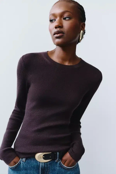Maeve Markie 100% Cashmere Sweater In Purple