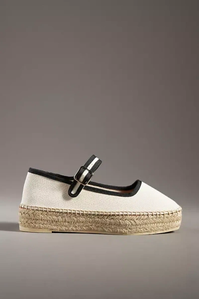 Maeve Mary Jane Espadrille Flats In Beige