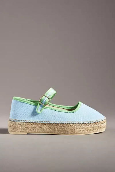 Maeve Mary Jane Espadrille Flats In Blue