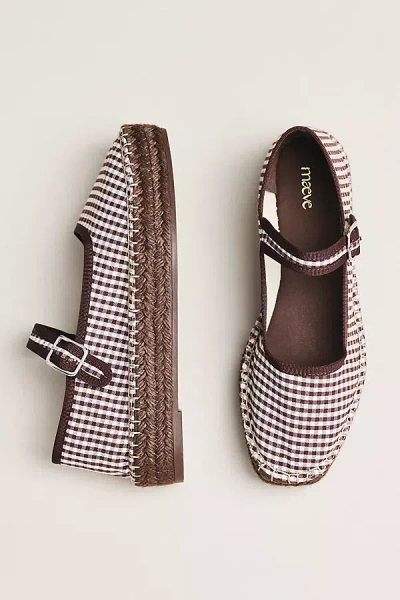 Maeve Mary Jane Espadrille Flats In Brown