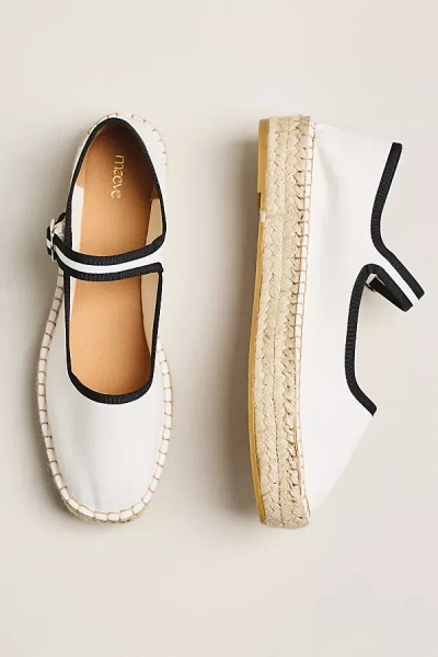 Maeve Mary Jane Espadrille Flats In Neutral